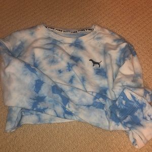 tie dye cropped sweater